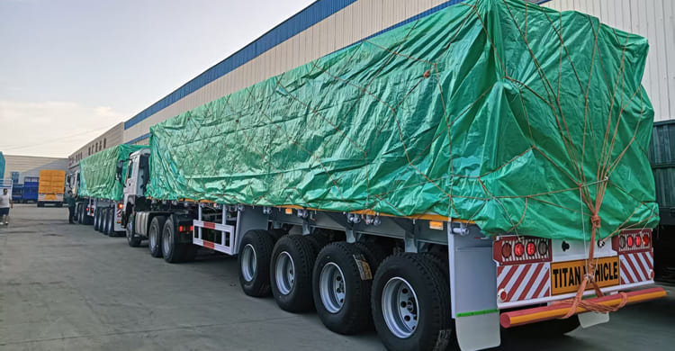 TITAN 4 Axle Flatbed Semi Trailer for Sale in Zambia