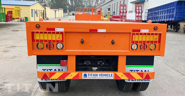 4 Axle Flat Deck Semi Trailer with Headboard for Sale in Mali