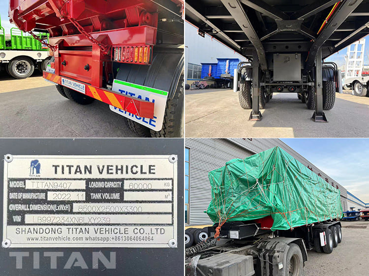 50 Ton Tri Axle Semi Tipper Trailer for Sale in Tanzania Dar Es Salaam