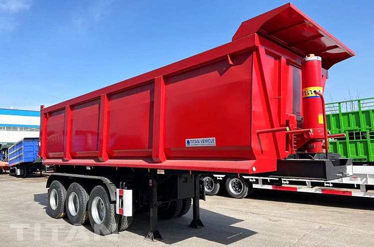 50 Ton Tri Axle Semi Tipper Trailer for Sale in Tanzania Dar Es Salaam