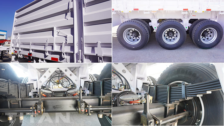 50T 3 Axle Semi Grain Trailer for Sale in Tanzania