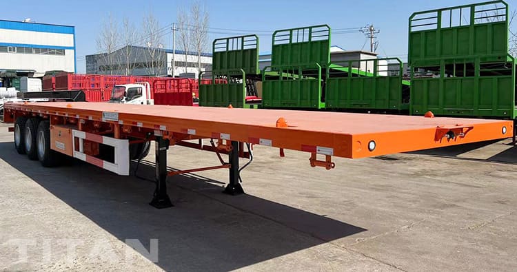 40Ft 3 Axle Flatbed Semi Trailers for Sale in Chile