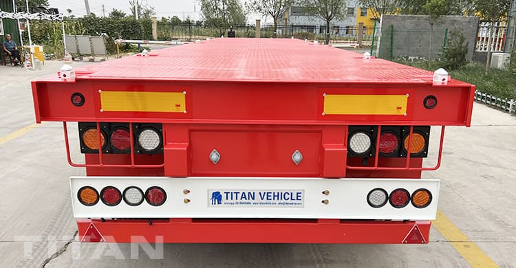 40Ft Shipping Container Flatbed Trailer 3 Axle for Sale in Zimbabwe