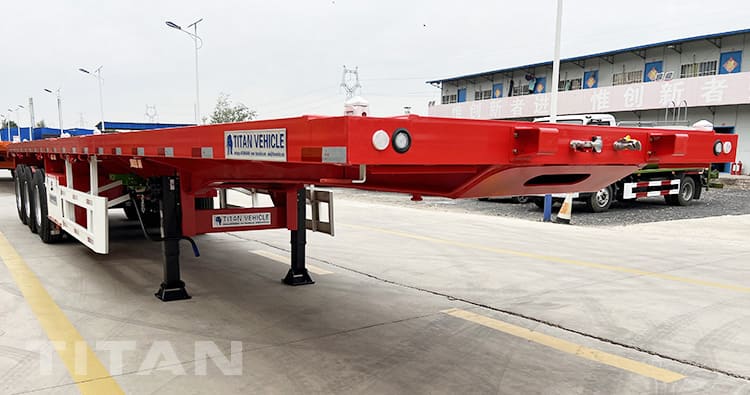 40Ft Shipping Container Flatbed Trailer 3 Axle for Sale in Zimbabwe