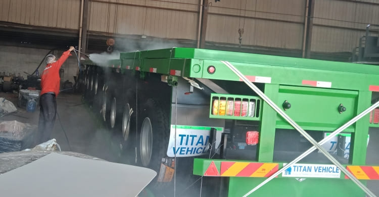 4 Axle 40 Foot Flatbed Semi Trailer for Sale in Mauritania
