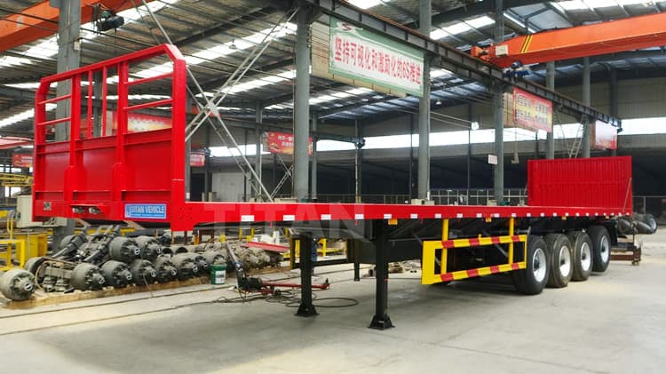 4 Axle Flatbed Trailer with Airbag Suspension Price for Sale in Ghana
