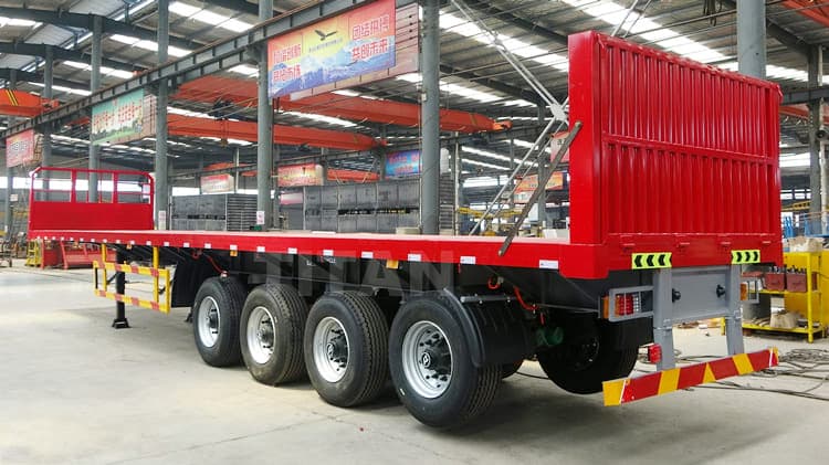 4 Axle Flatbed Trailer with Airbag Suspension Price for Sale in Ghana