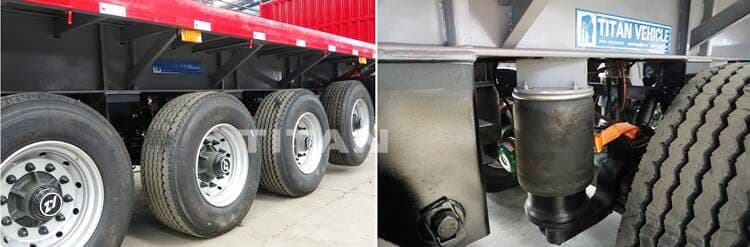 4 Axle Flatbed Trailer with Airbag Suspension Price for Sale in Ghana