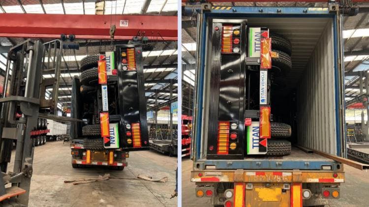 Tri Axle 48ft Flatbed Semi Trailer for Sale with Container Lock