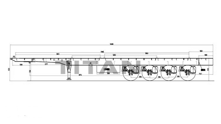 4 Axle 48 Foot Flatbed Semi Truck Trailer for Sale Near Me in Guinea Conakry