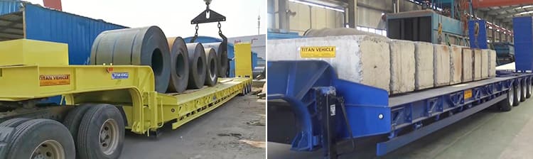 4 Axle Semi Low Loader Truck Trailer for Sale in Sierra Leone