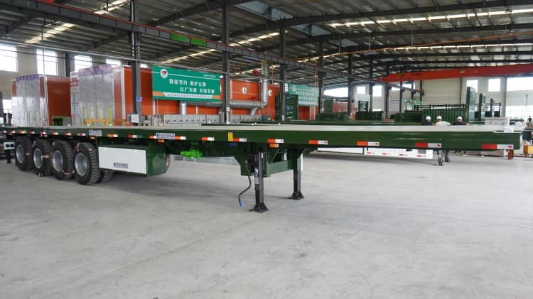 4 Axle 48 Foot Flatbed Semi Truck Trailer for Sale Near Me in Guinea Conakry