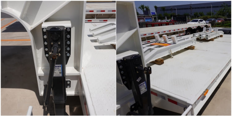 2 Line 4 Axle 100t Lowbed Trailer Truck Transport for Sale in Ghana