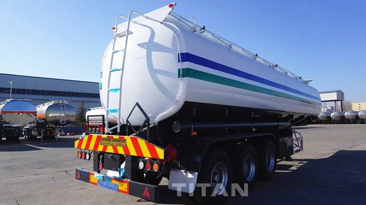 3 Axle 45000 Liters Oil Tanker Trailers For Sale In Jordan
