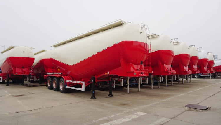 3 Axle Silo Bulk Cement Trailer 32tn with Compressor for Sale in Nigeria Abuja