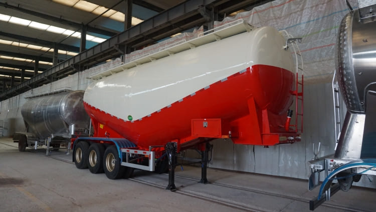 3 Axle Silo Bulk Cement Trailer 32tn with Compressor for Sale in Nigeria Abuja