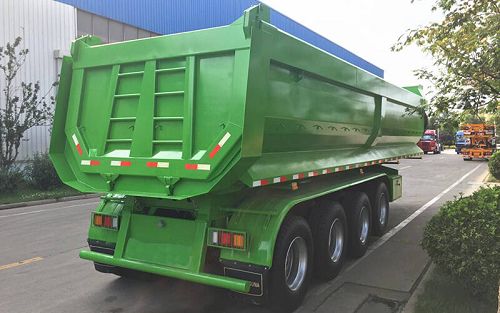 4 Axle 80 Ton Heavy Duty Dump Tipper Chassis Container Trailer