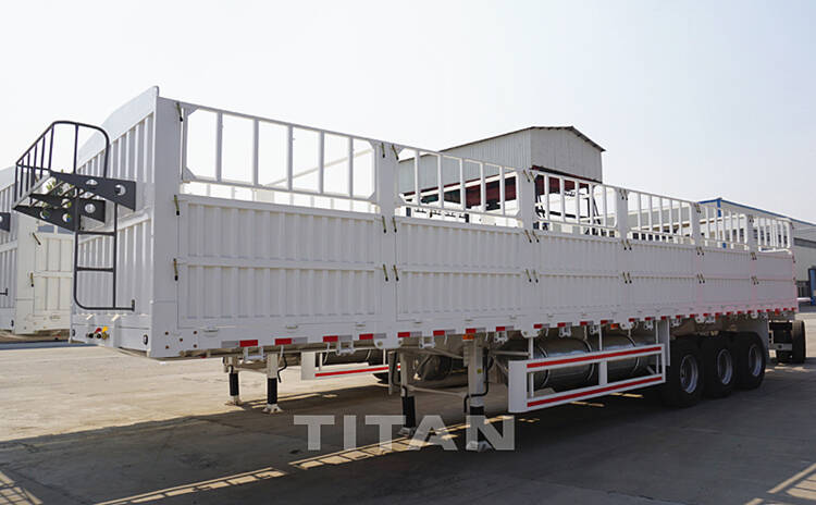Fence semi trailer stakes livestock transport truck trailer