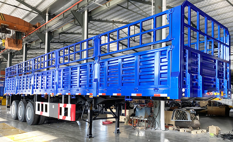 60 Tons Fence Truck Trailer with Stakes for Sale Price