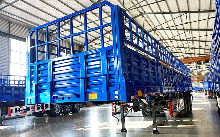 60 Tons Fence Truck Trailer with Stakes for Sale Price