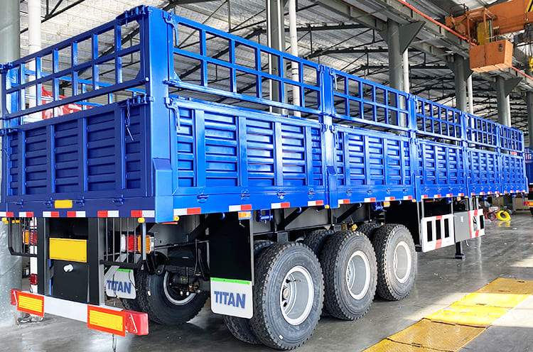 60 Tons Fence Truck Trailer with Stakes for Sale Price