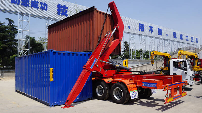 45 tons container sidelifter trailer self loading container trailer for sale