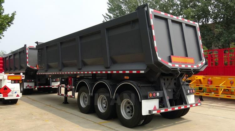 Tri Axle Hydraulic U Shape Tipper | Dump Semi Trailer
