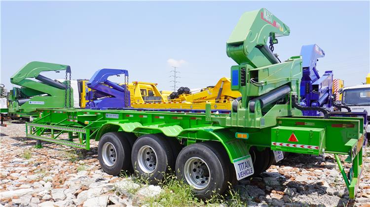 40 ft Side Lifters Crane Container Transport Trailer for Sale In Cayman Islands