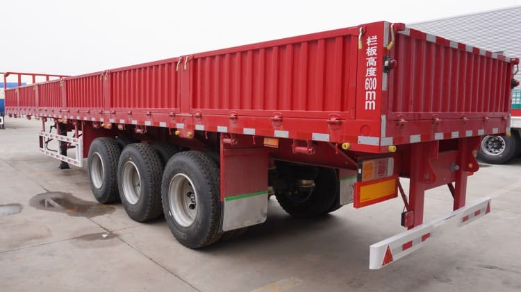 China 3 Axles Side Wall Truck Semi Trailer Near Me in Kenya