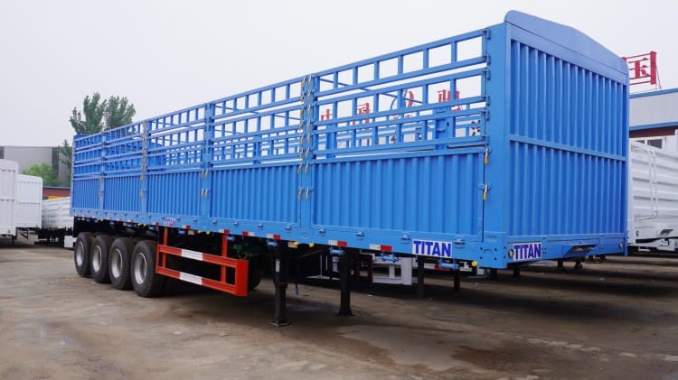 4 Axles Fence Cargo Semi Trailer for Sale in Mozambique