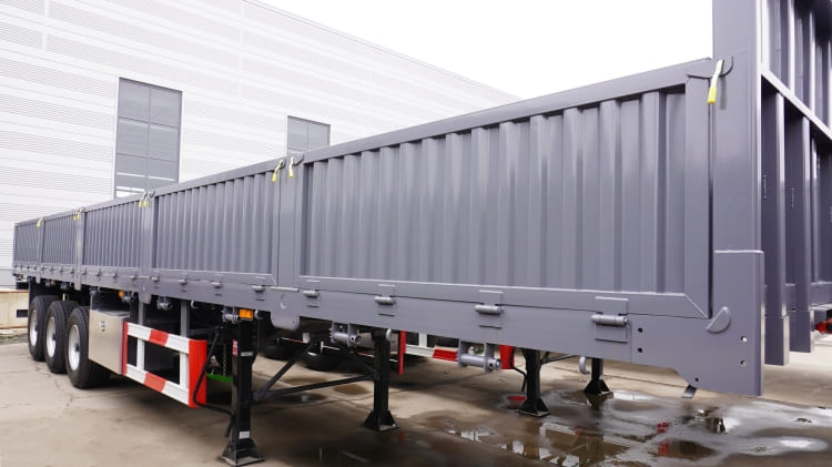 3 Axle 60 Ton Cargo Sidewall Semi Trailer for Sale in Mozambique