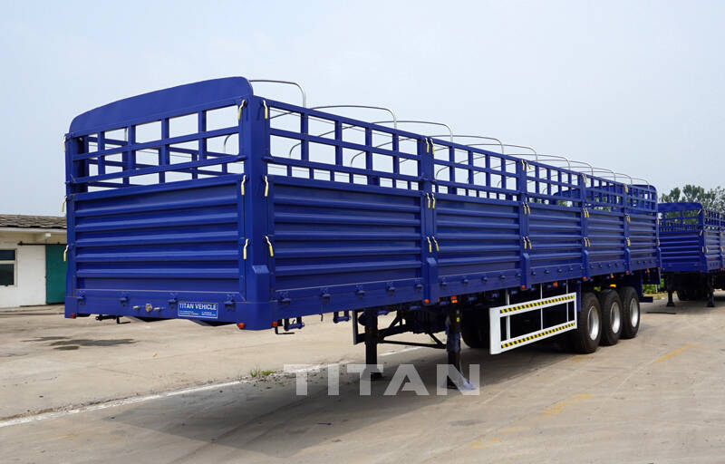 livestock poultry transport truck trailer side wall fence semi trailer