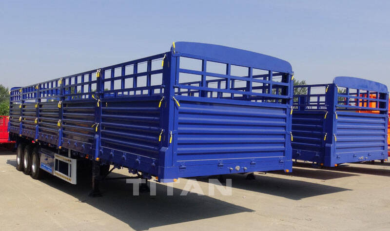 livestock poultry transport truck trailer side wall fence semi trailer