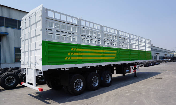 China Semi Trailer Price - 3 Axle Bulk Cargo Fence Trailer