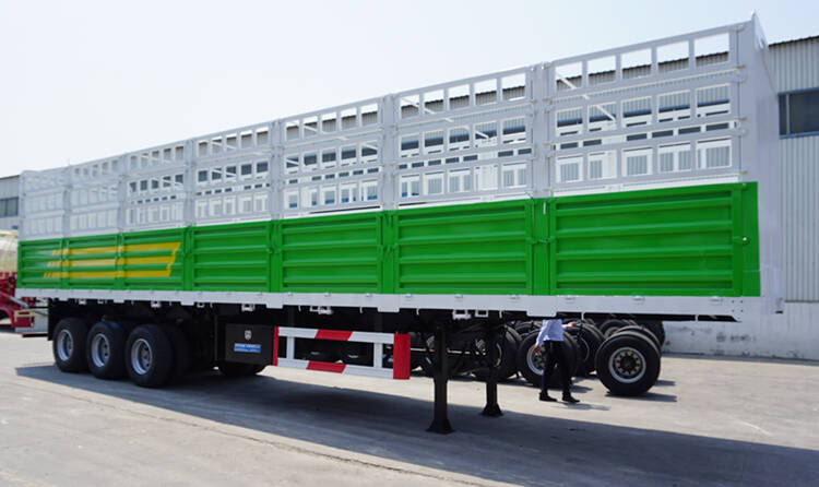 China Semi Trailer Price - 3 Axle Bulk Cargo Fence Trailer