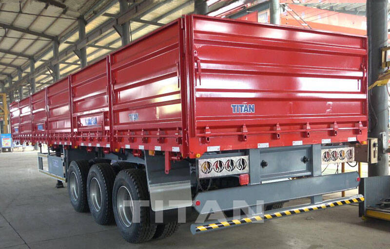 Grain Transport Semi Trailer with Side Wall for Sale in Zimbabwe