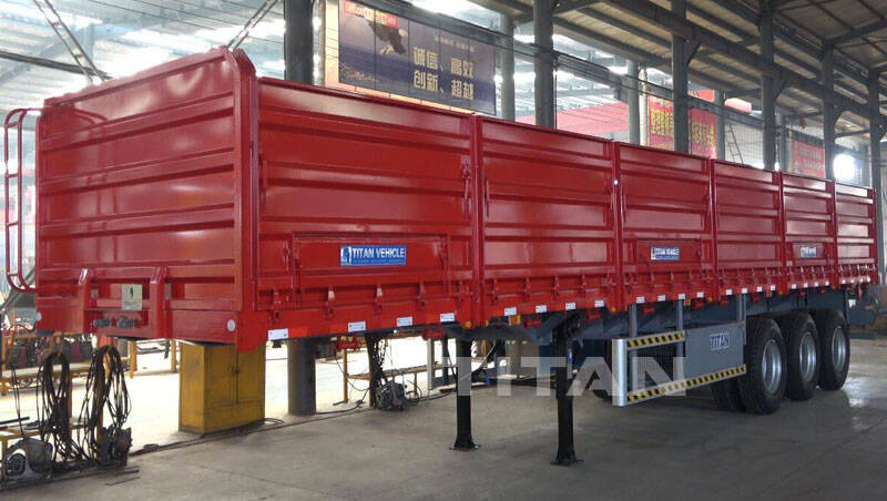 Grain Transport Semi Trailer with Side Wall for Sale in Zimbabwe