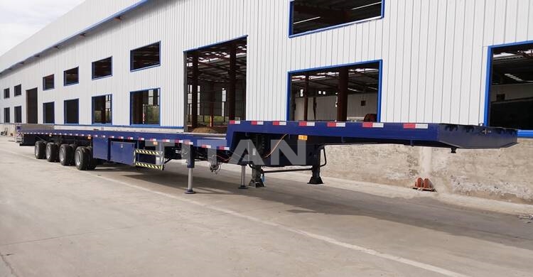 58M 4 Axle Extendable Wind Turbine Blade Transport Trailer
