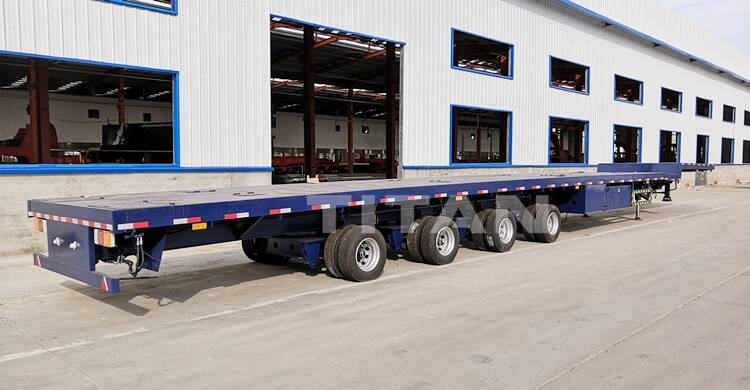 58M 4 Axle Extendable Wind Turbine Blade Transport Trailer