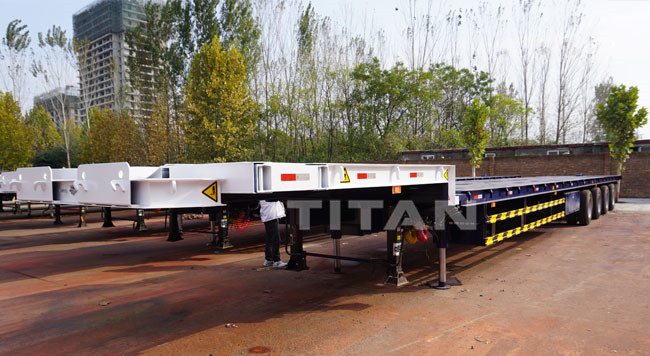 TITAN Wind Turbine Blade Trailer for GE Windmill Turbine Blade Transport