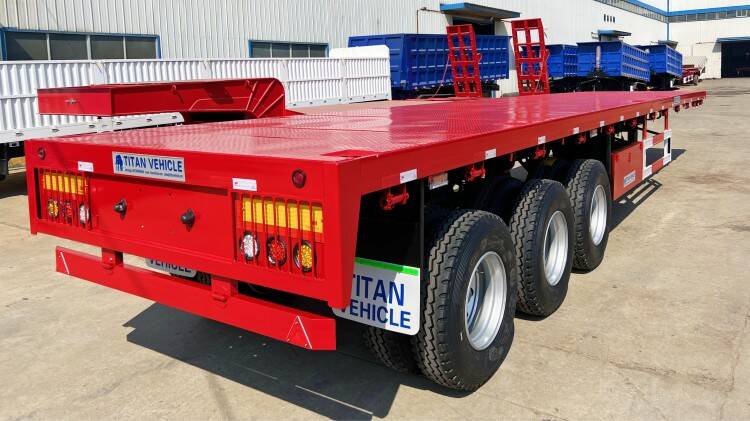 40ft 3 Alxe Flatbed Trailer for Sale Manufacture Near Me