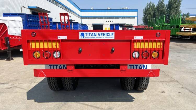 40ft 3 Alxe Flatbed Trailer for Sale Manufacture Near Me