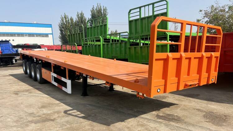 4 Axle 48 Ft Flatbed Trailer for Sale Manufacture Near Me Price