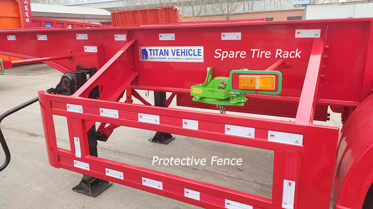 2 Axle 20 ft Container Chassis for Sale Manufacture Price in Jamaica