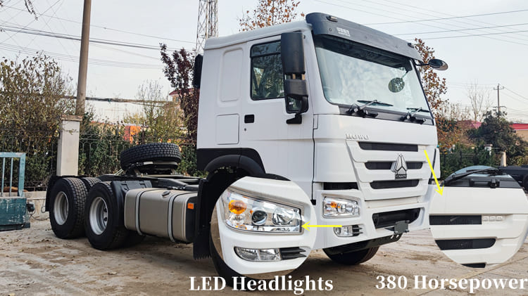 Sinotruk Howo 380 6x4 Tractor Truck for Sale in Guangzhou 