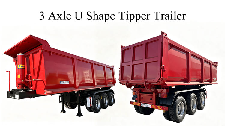 TITAN 3 Axle U Shape Tipper Trailer for Sale in Senegal