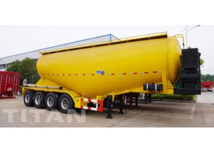 4 Axle 35 CBM Cement Bulker Tanker Trailer is ready shipping to Zambia