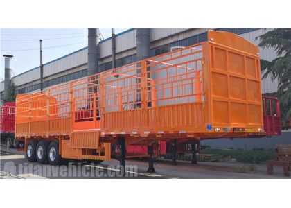 3 Axle 80 Ton Fence Cargo Trailer will be sent to Gabon