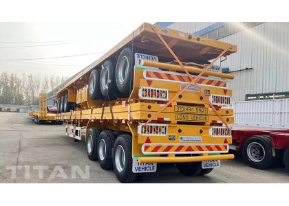 12Metre 3 Axle Flatbed Truck Trailer wil be sent to Tanzania Dar Es Salaam