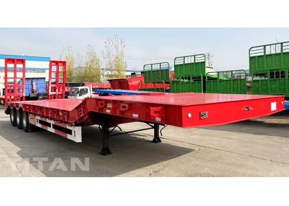 3 Axle 40 Feet Hydraulic Low Bed Trailer will be sent to Burundi